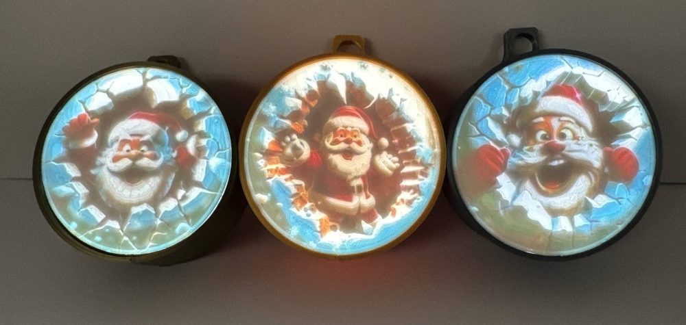 LED Santa Claus Ornaments